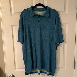 Duluth Trading Co Teal Polo Shirt